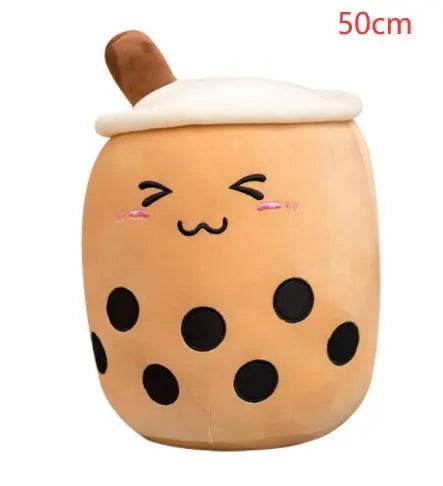 Cute Fruit Drink Plush Stuffed Soft Strawberry Milk Tea Plush Boba Tea Cup Toy Bubble Tea Pillow Cushion Kids Gift US - ProTrendyz