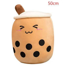 Cute Fruit Drink Plush Stuffed Soft Strawberry Milk Tea Plush Boba Tea Cup Toy Bubble Tea Pillow Cushion Kids Gift US - ProTrendyz