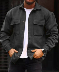 Coat Men Polo Collar Top Men Fashion Work Clothes - ProTrendyz