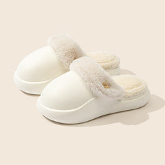 Winter Warm Slippers Household Non Slip Couples At Home Baotou Big Head Cotton Slippers