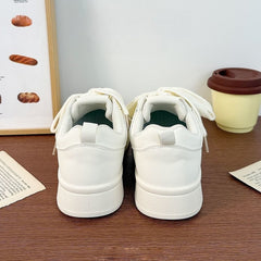 Women's White Sneakers 2026 New Style, Fashionable Versatile Platform Casual Sports Shoes