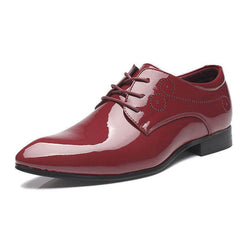 Men Leather Shoes Men Business Casual Dress Shoes Business Casual Leather Shoes Slip-on Black Driving Shoe For Men - ProTrendyz
