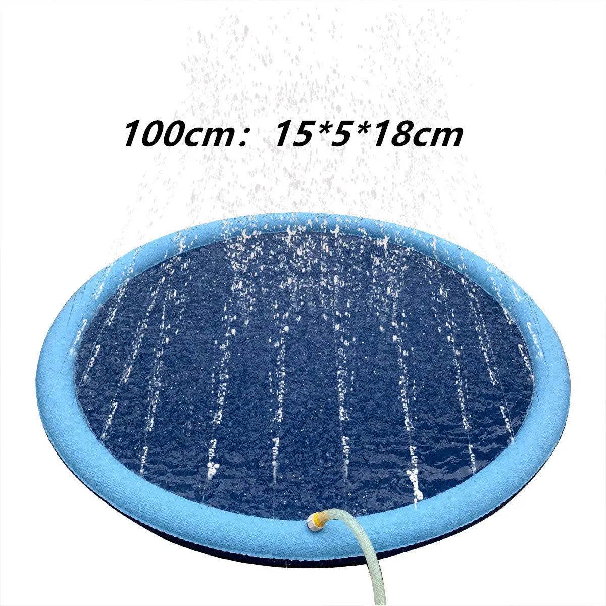 Non-Slip Splash Pad For Kids And Pet Dog Pool Summer Outdoor Water Toys Fun Backyard Fountain Play Mat - ProTrendyz