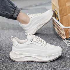 Men's Thick-soled Sports Shoes Casual Breathable Sneakers Lace-up Dad Shoes Boy - ProTrendyz
