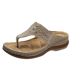 Clip Toe Wedge Sandals Women Summer Flip Flops Slippers Beach Shoes - ProTrendyz