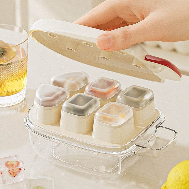 Ice Cube Mold Ice Storage With Lid Press Ice Maker - ProTrendyz