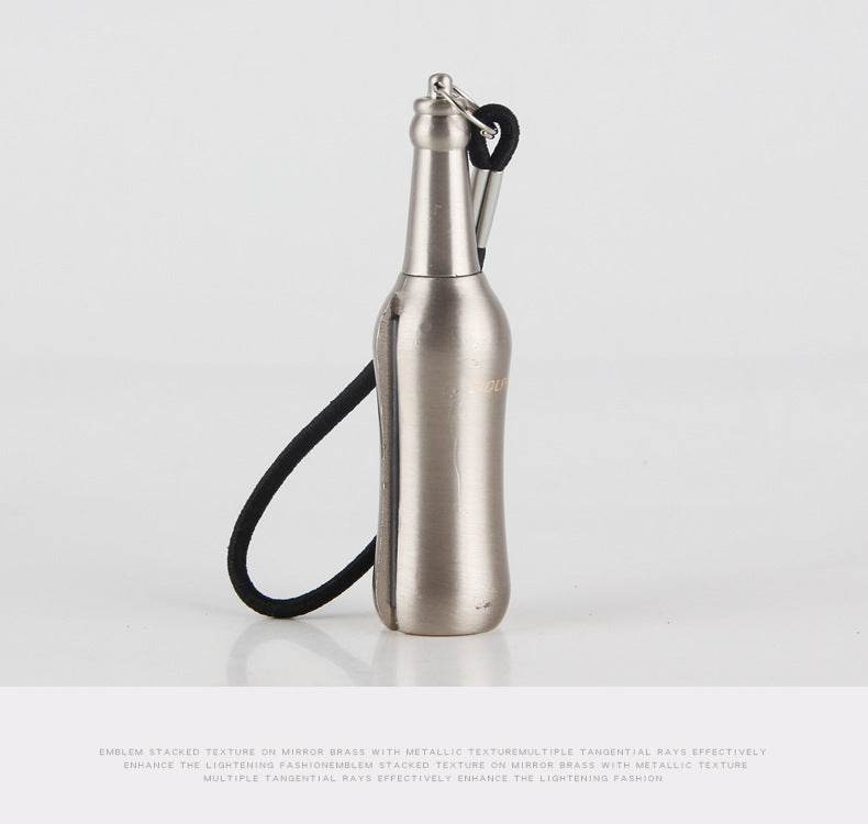 Creative Metal Keychain Lighter Wild Fire Ten Thousand Times Use Kerosene Lighters Gifts For Men - ProTrendyz