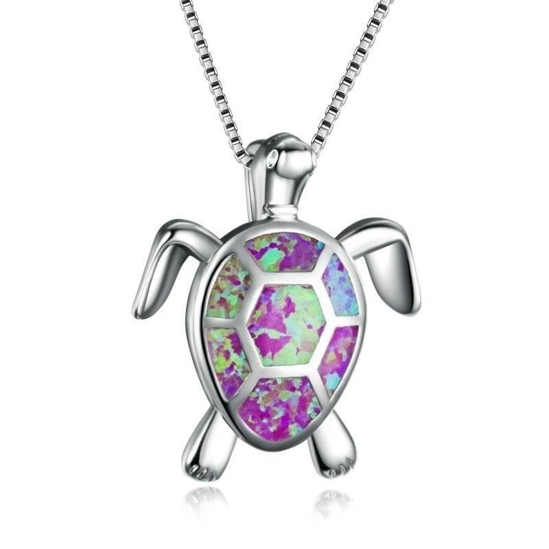 Fashion Turtle Simple Necklace Stud Earrings Set - ProTrendyz