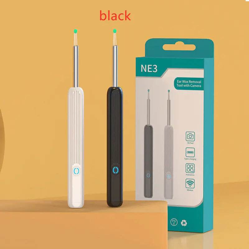 NE3 Ear Cleaner Otoscope Ear Wax Removal Tool With Camera LED Light Wireless Ear Endoscope Ear Cleaning Kit For I-phone - ProTrendyz