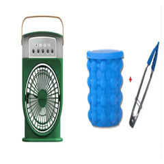 Portable USB Air Conditioner Cooling Fan With 5 Sprays 7 Color Light 600ML Water Tank Spray Mist Air Cooler Humidifiers - ProTrendyz