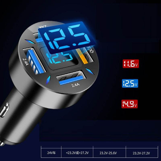 Four-port Car Charger 4USB Car Charger - ProTrendyz