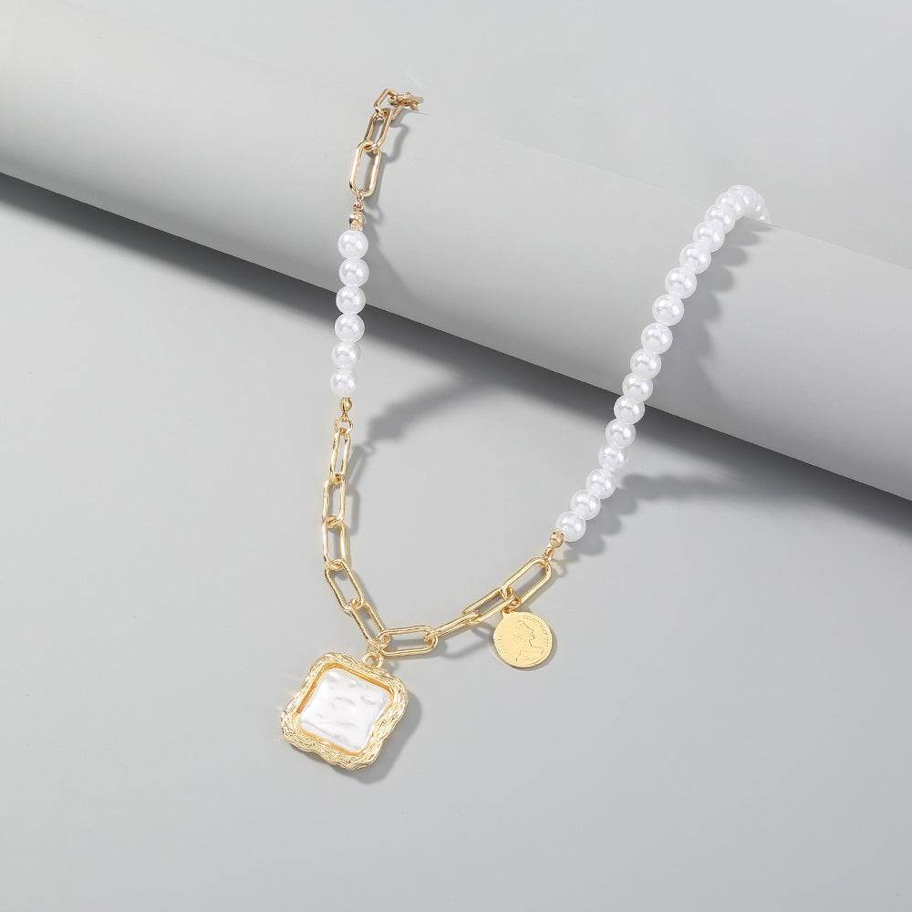 Faux Baroque Pearl Necklace - ProTrendyz