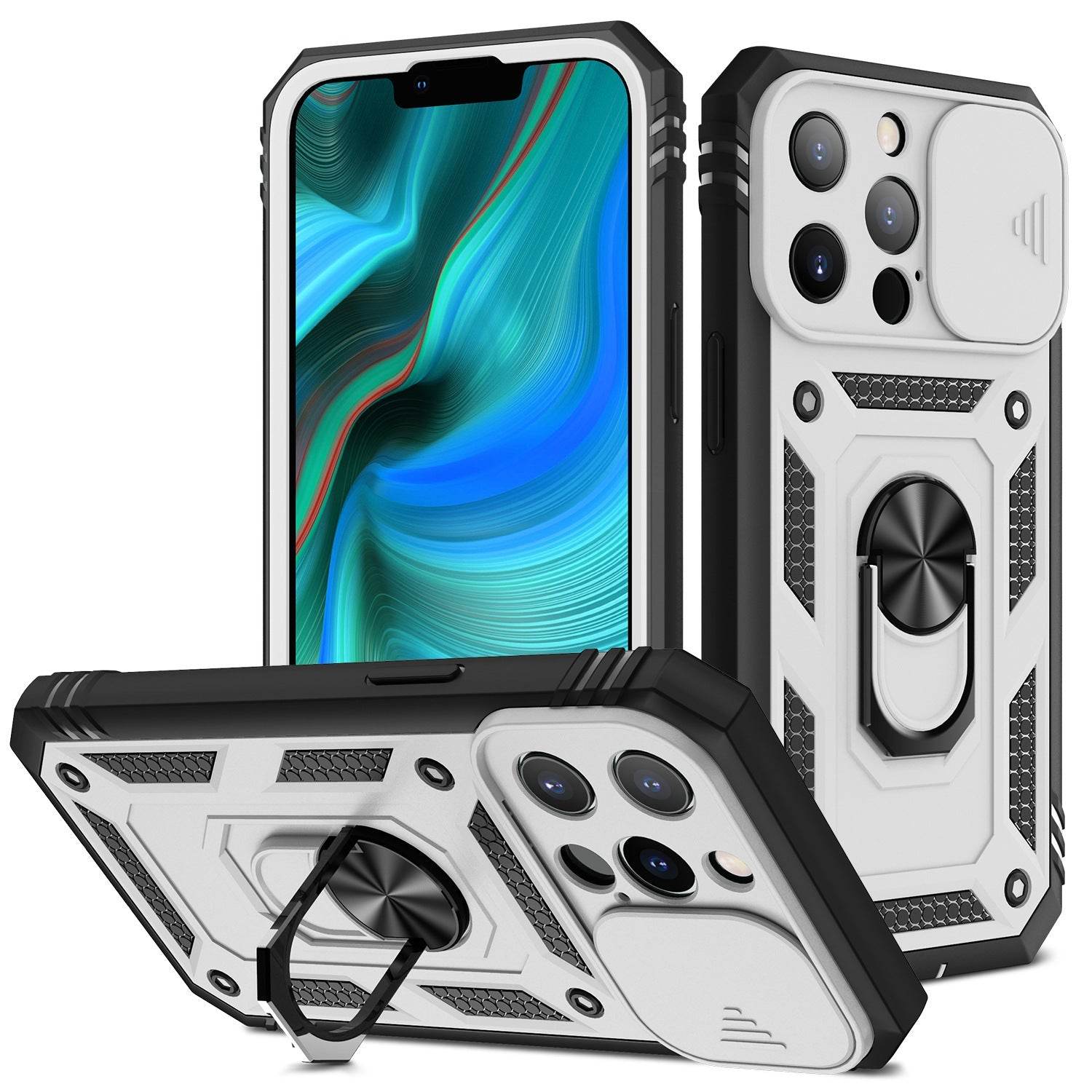 New Magnetic Mobile Phone Case With Sliding Window Bracket - ProTrendyz