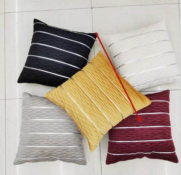 Simple Luxury Striped Velvet Pillow Cover Pillow Cushion Cover Pillow Case Covers for Sofa Flannel Velvet Sofa Cushion Cover - ProTrendyz