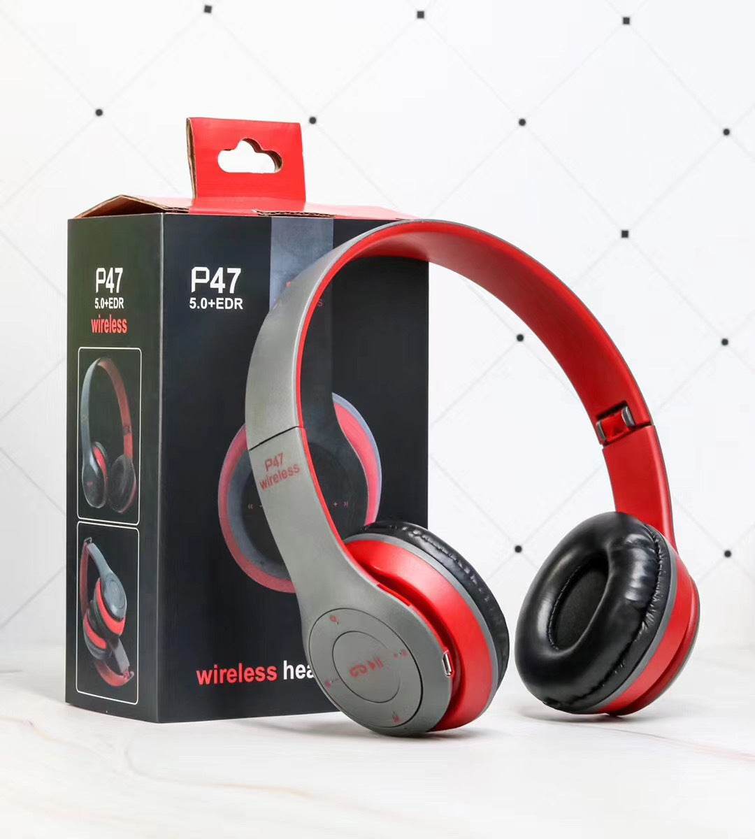 Wireless Headset Foldable Stereo Bass Bluetooth Headphones Kid Girl Helmet Gift,with Mic USB Bluetooth 5.0 Adaptor For TV Gaming - ProTrendyz
