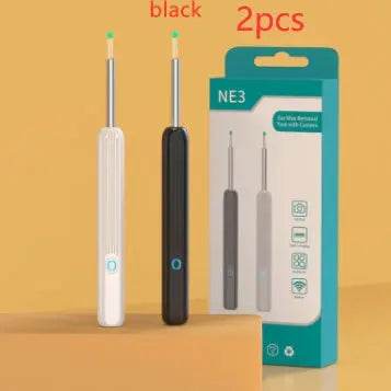 NE3 Ear Cleaner Otoscope Ear Wax Removal Tool With Camera LED Light Wireless Ear Endoscope Ear Cleaning Kit For I-phone - ProTrendyz