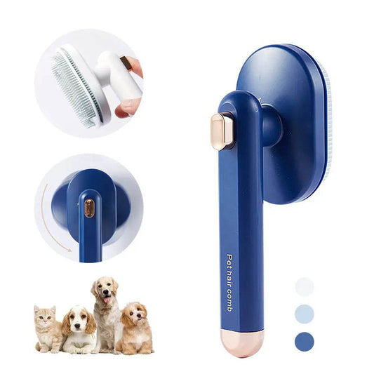 Pet Comb Cat Dog To Remove Floating Hair Pet Hair Brush Hair Removal Artifact Pet Grooming Brush Supplies Self Cleaning Comb Pet Products - ProTrendyz