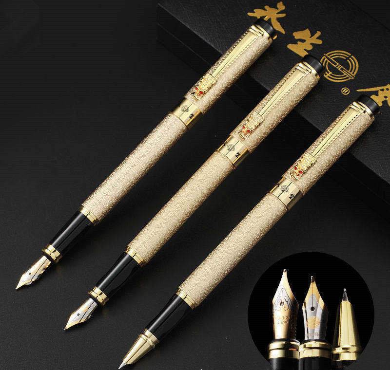 Immortal Fountain Pen Faucet Signature Pen Student Office Metal Iridium Nib - ProTrendyz