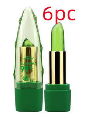 Aloe Vera Gel Color Changing Lipstick Gloss Moisturizer Anti-drying Desalination Fine-grain Lip Blam Care - ProTrendyz