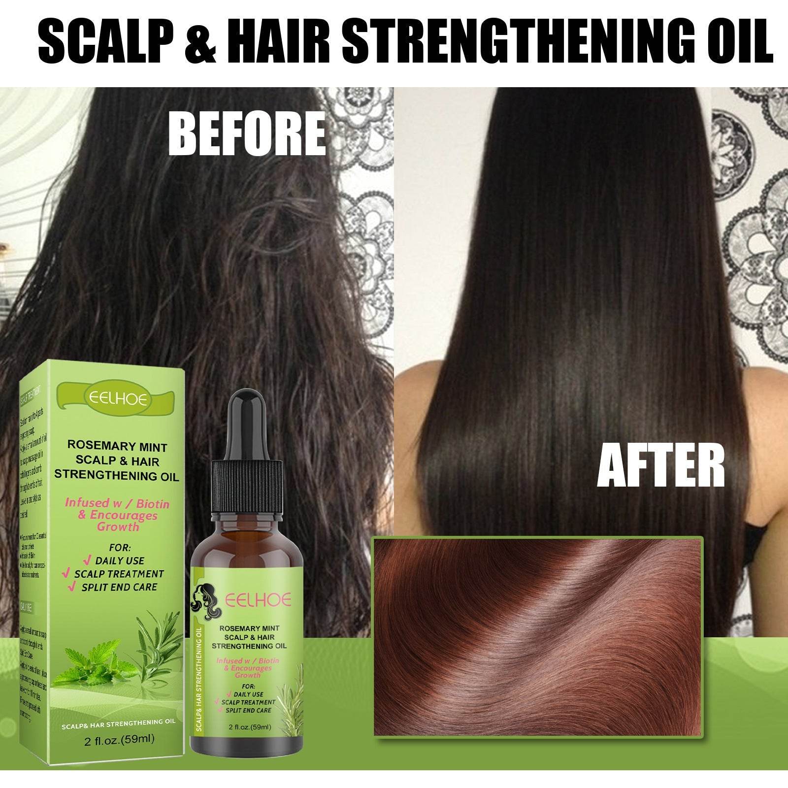 Rosemary Mint Hair Growth Fluid Scalp Massage - ProTrendyz