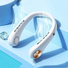 New Mini Neck Fan Portable Bladeless Hanging Neck Rechargeable Air Cooler Mini Summer Sports Fans - ProTrendyz