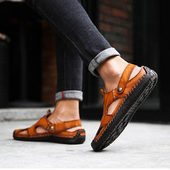 Men's Closed Toe Sandals Summer Adjustable Slides Slippers Fashion Beach Shoes - ProTrendyz