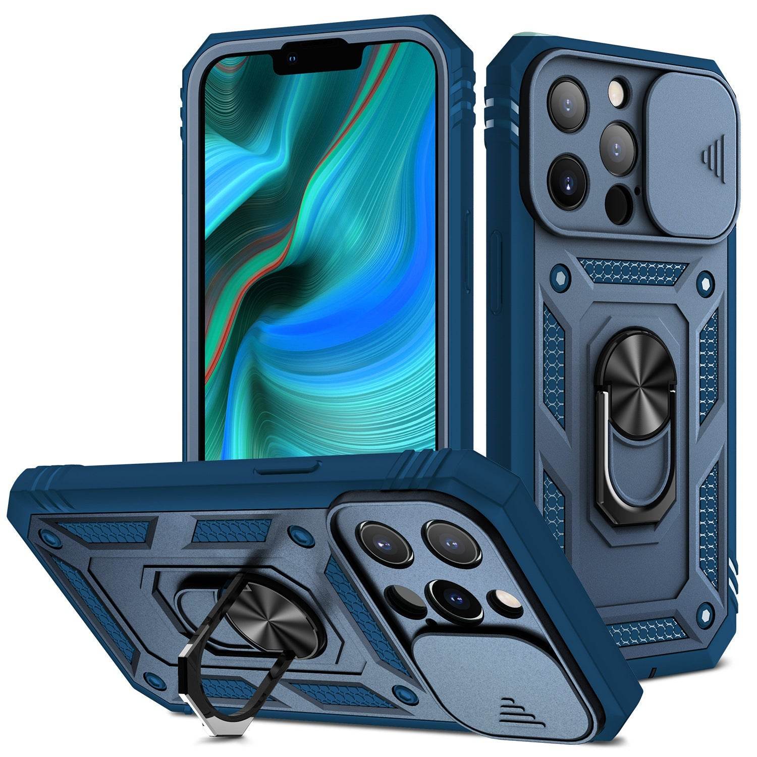 New Magnetic Mobile Phone Case With Sliding Window Bracket - ProTrendyz