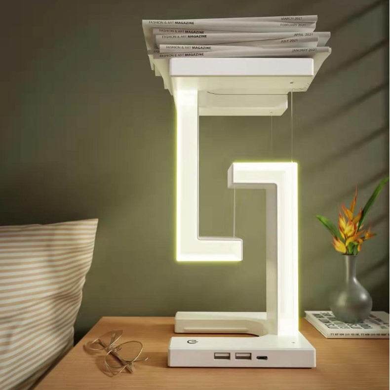 Creative Smartphone Wireless Charging Suspension Table Lamp Balance Lamp Floating For Home Bedroom - ProTrendyz
