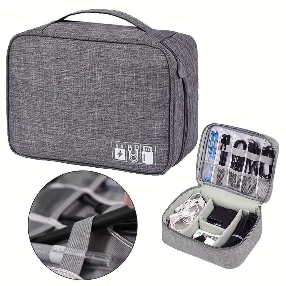 Electronics Organizer Travel Cable Organizer Bag Waterproof Portable Digital Storage Bag Electronic Accessories Case Cable Charger Organizer Case - ProTrendyz