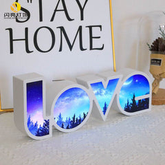 Valentines Day Decor LED LOVE Light Valentines Day Gift For Girlfriend Bithday Wedding Party Decoration Romantic Wedding Decor - ProTrendyz
