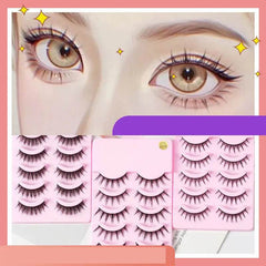 5 Pairs Manga Lashes New Arrival Anime Cosplay Natural Wispy Korean Makeup Artificial False Eyelashes - ProTrendyz