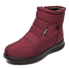 Ankle Boots For Women Non-slip Waterproof Snow Boots Flat Heels Warm Shoes - ProTrendyz