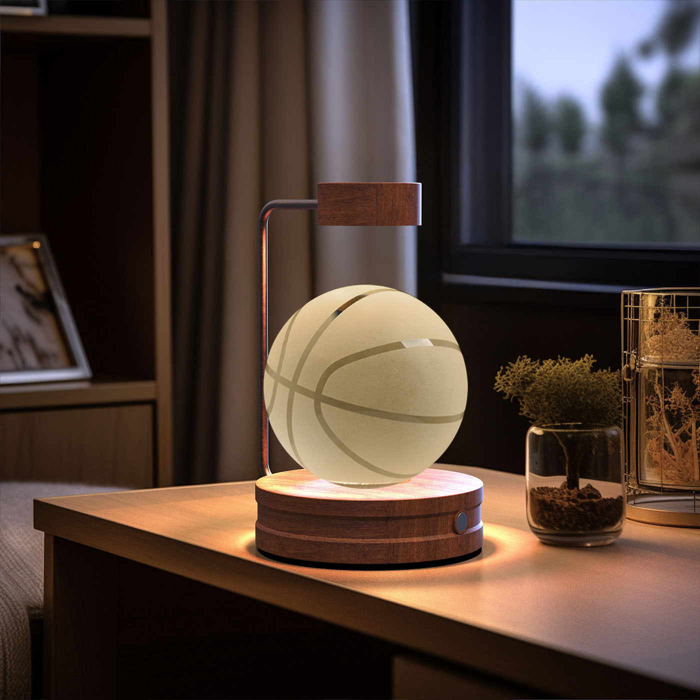 Crystal Ball Cosmic Dinosaur Indoor Night Light USB Power Warm Bedside Light Birthday Gift Night Lamp ProTrendyz
