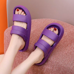 Adjustable Shoes For Women Men Sandals 3cm Thick Bottom Slippers Outdoor - ProTrendyz