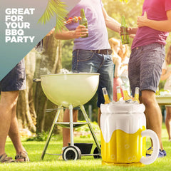 Large Inflatable Beer Mug Cooler Pool Float Drink Cooler For Adults Parties 2 In1 Drink Floatie And Party Supplies Great Toy For Beach Pool And Jacuzzi - ProTrendyz