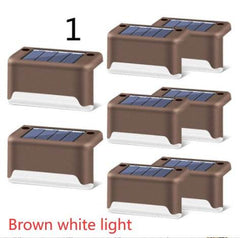 New Upgrade Waterproof LED Solar Fence Lamp Solar Deck Lights Solar Step Light Outdoor For Patio Stairs Garden Pathway Step Yard - ProTrendyz