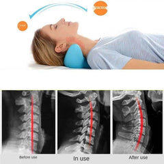 Cervical Spine Massage Pillow Gravity Acupressure Neck Massager Cervical Spine Pillow Neck Shoulder Massage Pillow Home Traction Corrector - ProTrendyz