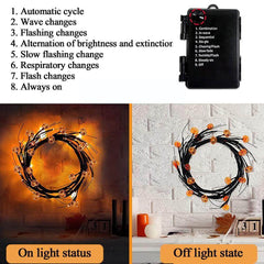 Halloween LED Willow Vine String Light Cool Cartoon Bat Pumpkin Decoration For Indoor Outdoor Party House Decor - ProTrendyz