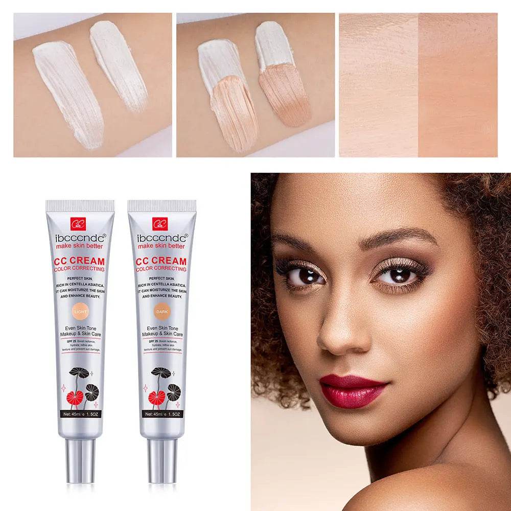 Moisturizing Correcting CC Cream Waterproof Anti-sweat Makeup Before Concealer Lasting Women Makeup Protect Skin Erborian Make US - ProTrendyz