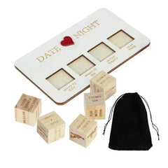 Wooden Date Night Dice Wooden Date Night Ideas Game Dice Romantic Couple Date Night Game Action Decision Dice Games For Couple - ProTrendyz