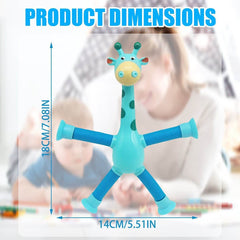 Giraffe Tubes Sensory Toys Novelty Spring Fidget Toy Stretch Tube Stress Relief Toy For Kid Birthday Gift Party Favors - ProTrendyz