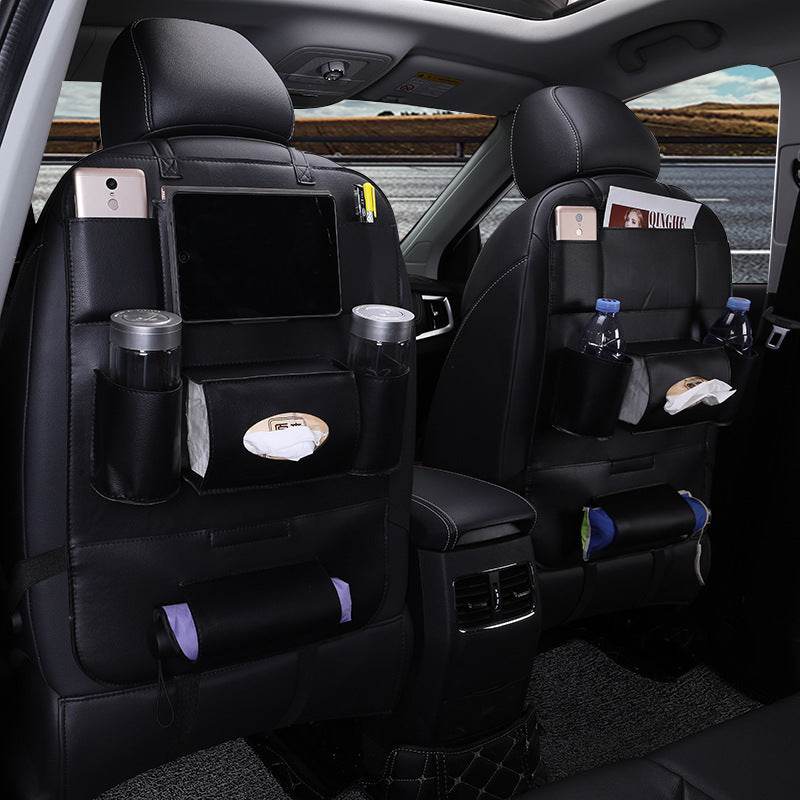 Car Interior Supplies Multifunctional Seat Back Leather Folding - ProTrendyz
