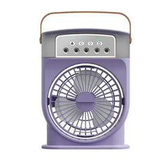 Portable USB Air Conditioner Cooling Fan With 5 Sprays 7 Color Light 600ML Water Tank Spray Mist Air Cooler Humidifiers - ProTrendyz