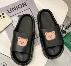 W Bear Slippers Female Home Non-slip Bathing Indoor And Outdoor Wear Soft Bottom Comfortable Sandals Male - ProTrendyz