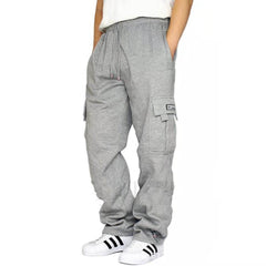 Men Pants Sweatpants Stretch Elastic Waist Jogger Sports Pants Drawstring Trousers Fashion Mens Clothing - ProTrendyz