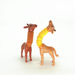 Giraffe Tubes Sensory Toys Novelty Spring Fidget Toy Stretch Tube Stress Relief Toy For Kid Birthday Gift Party Favors - ProTrendyz