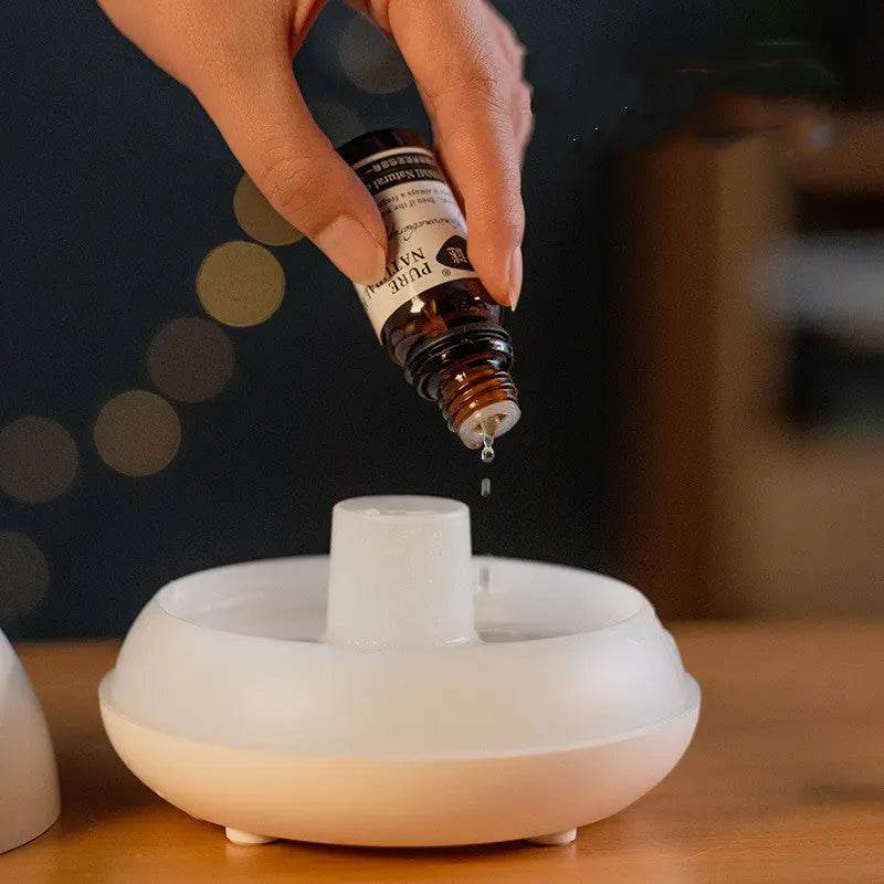 Flame Humidifier Aromatherapy Diffuser 7 Colors Light Home Air Humidifier 130ML USB Room Fragrance Essential Oil Diffuser Dry Nose - ProTrendyz