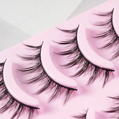 5 Pairs Manga Lashes New Arrival Anime Cosplay Natural Wispy Korean Makeup Artificial False Eyelashes - ProTrendyz