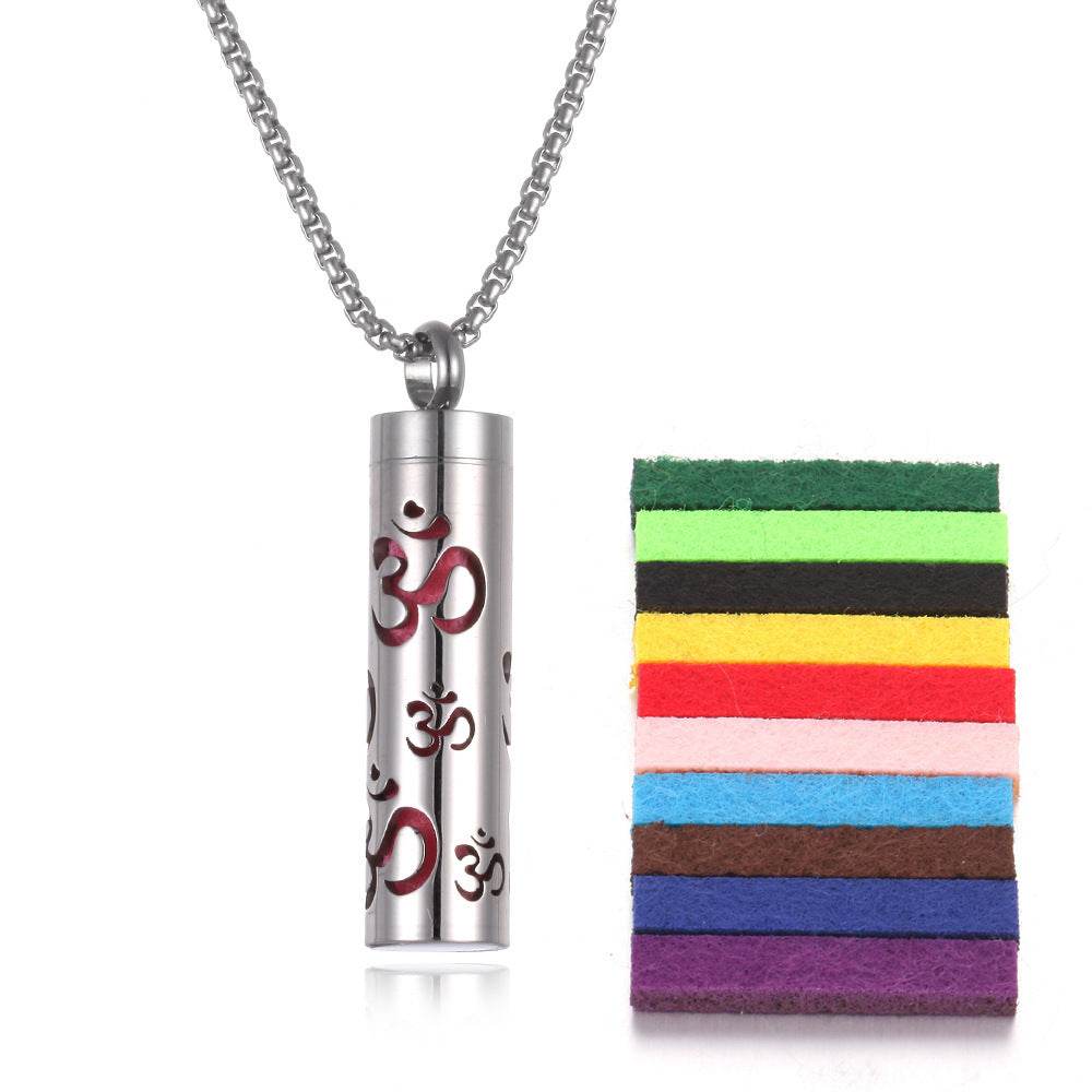 Aromatherapy Pendant Perfume Bottle Essential Oil Titanium Steel - ProTrendyz