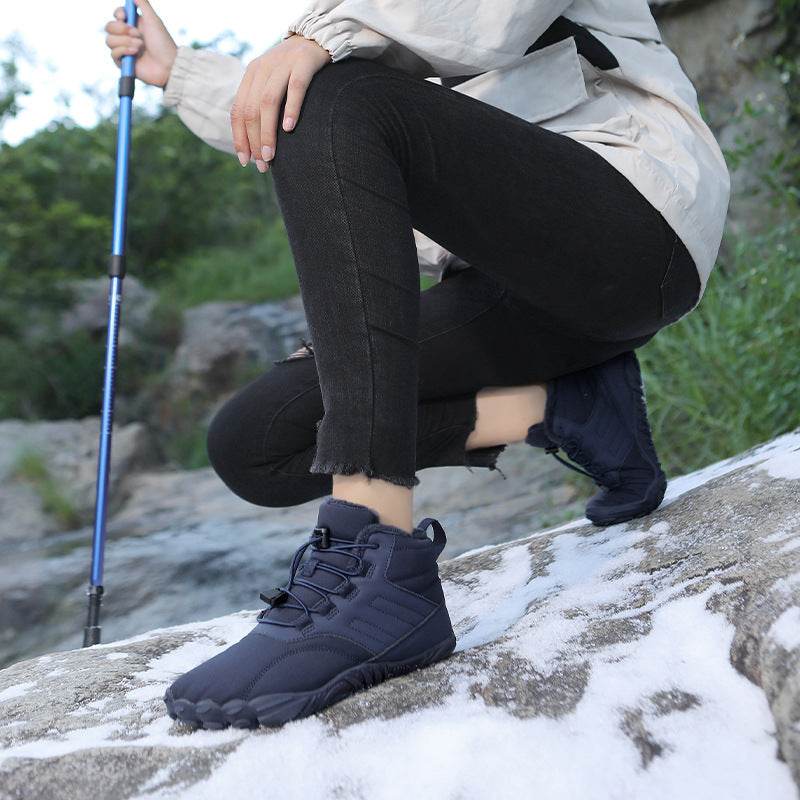 Outdoor Sports Cotton Shoes For Men And Women Winter Warm Slip-on Boots Wear-resistant Anti-ski Thickened Shoes Couple - ProTrendyz